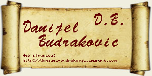 Danijel Budraković vizit kartica